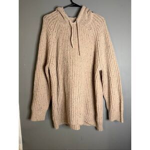 AERIE Open Road Speckled Sweater Hoodie Womens Medium